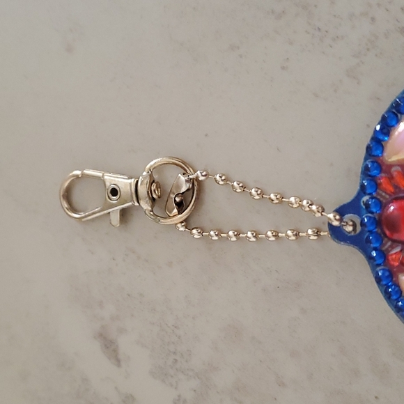 Jeweled Skull Keychain/Bag Charm nwot - Picture 3 of 4